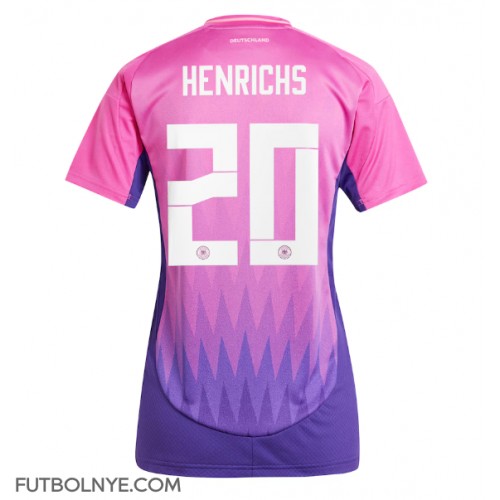 Camiseta Alemania Benjamin Henrichs #20 Visitante Equipación para mujer Eurocopa 2024 manga corta